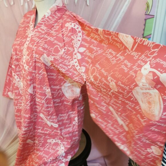 Honey Bunch Pink Yukata Kimono Robe Adult Women MA*RS Gyaru Perfume Gal Style - Picture 8 of 9